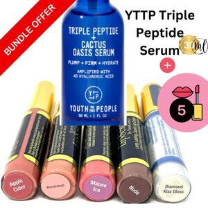 YTTP Sealed , New -- Youth To The People Face Serum 5 Lipsense liquid lip col…